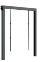 High Speed PVC Fabric Folding Doors - Metal profile