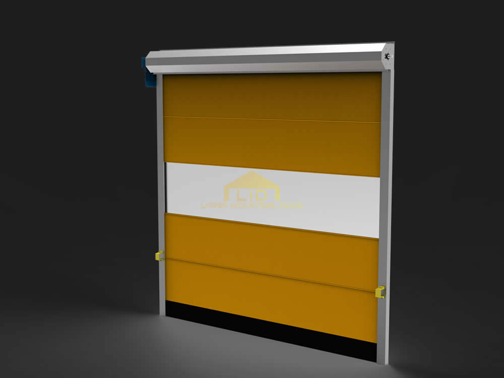 High Speed PVC Fabric Rolling Doors 3D render