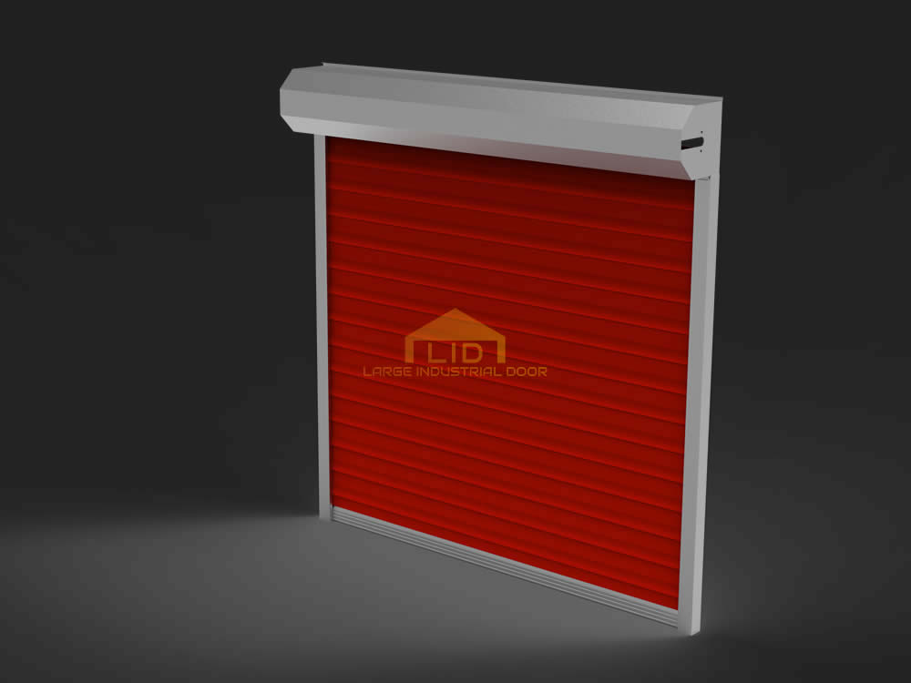 High Speed PVC Insulated Spiral Fabric Doors 3D render
