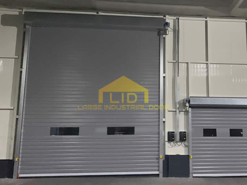 Insulated spiral doors project 1